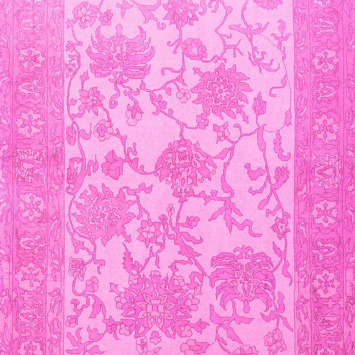 Machine Washable Persian Pink Traditional Rug, wshtr1513pnk