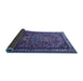 Sideview of Medallion Blue Traditional Rug, tr1514blu