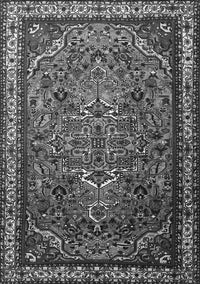 Medallion Gray Traditional Rug, tr1514gry