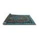 Sideview of Medallion Light Blue Traditional Rug, tr1514lblu