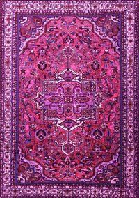 Medallion Pink Traditional Rug, tr1514pnk