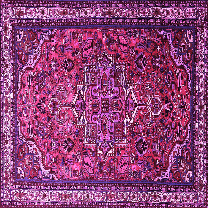 Square Medallion Pink Traditional Rug, tr1514pnk