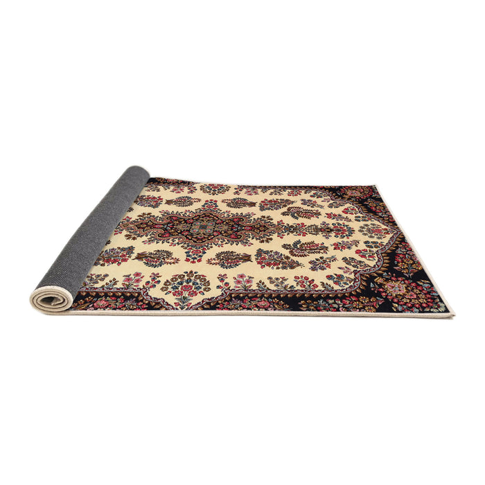 Sideview of Traditional Brown Medallion Rug, tr1515
