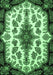 Medallion Emerald Green Traditional Rug, tr1515emgrn
