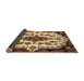 Sideview of Medallion Brown Traditional Rug, tr1515brn