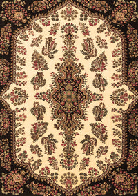 Medallion Brown Traditional Rug, tr1515brn