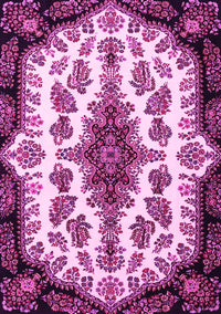 Medallion Pink Traditional Rug, tr1515pnk