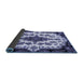 Sideview of Medallion Blue Traditional Rug, tr1515blu