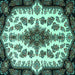 Square Medallion Turquoise Traditional Rug, tr1515turq