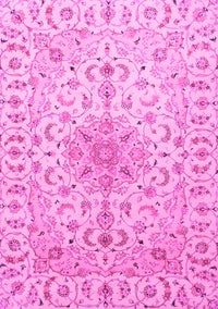 Medallion Pink Traditional Rug, tr1516pnk