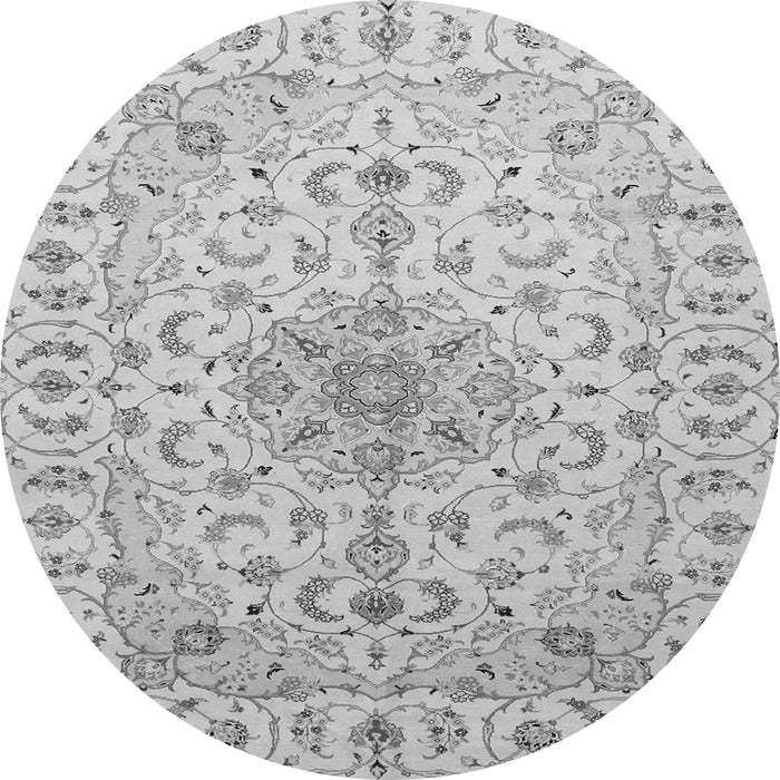 Square Medallion Gray Traditional Rug, tr1516gry