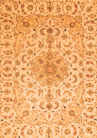 Medallion Orange Traditional Rug, tr1516org