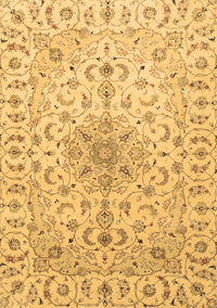 Medallion Brown Traditional Rug, tr1516brn