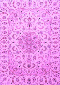 Medallion Purple Traditional Rug, tr1516pur