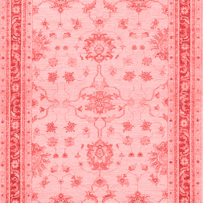 Machine Washable Oriental Red Traditional Rug, wshtr1517red