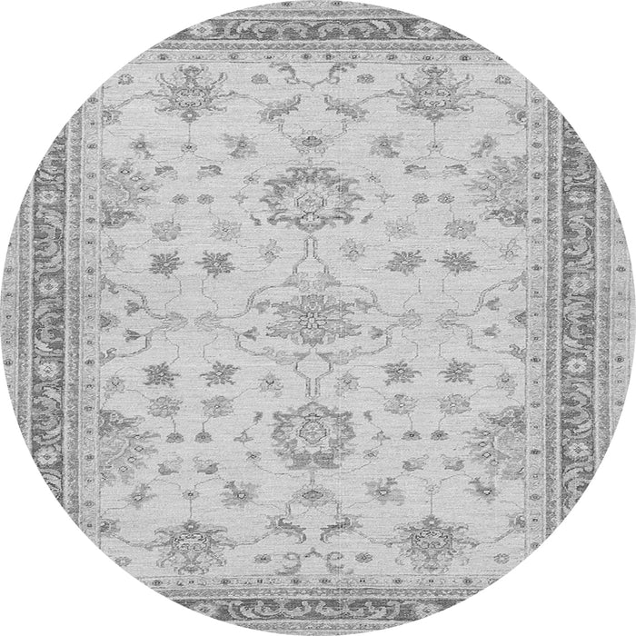 Machine Washable Oriental Gray Traditional Rug, wshtr1517gry