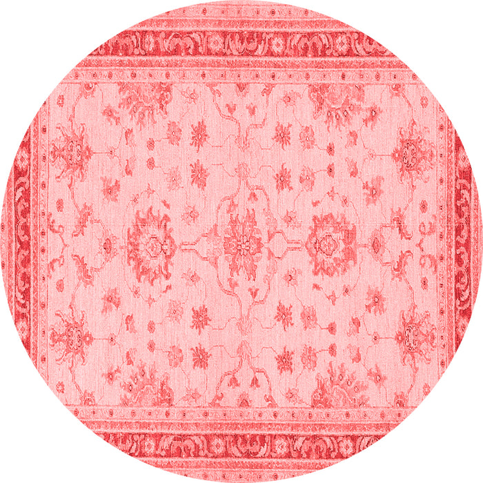Machine Washable Oriental Red Traditional Rug, wshtr1517red