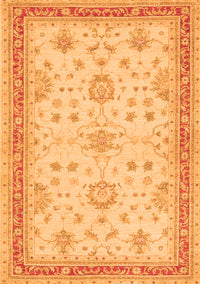 Oriental Orange Traditional Rug, tr1517org