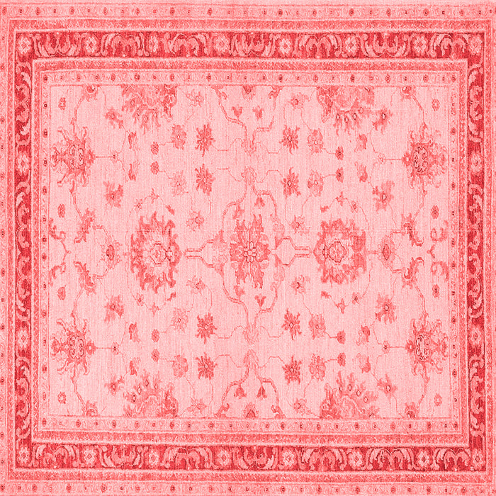 Machine Washable Oriental Red Traditional Rug, wshtr1517red