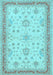 Oriental Light Blue Traditional Rug, tr1517lblu