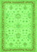 Oriental Green Traditional Rug, tr1517grn