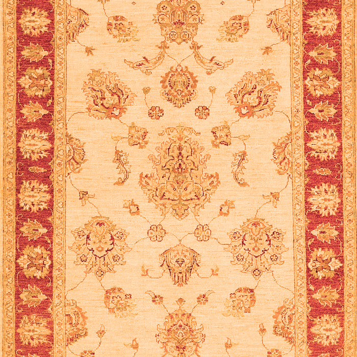 Oriental Orange Traditional Rug, tr1518org