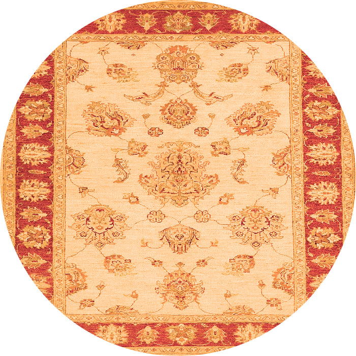 Machine Washable Oriental Orange Traditional Area Rugs, wshtr1518org