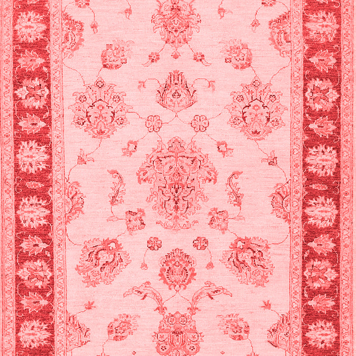 Machine Washable Oriental Red Traditional Rug, wshtr1518red