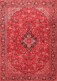 Medallion Red Traditional Rug, tr1519red