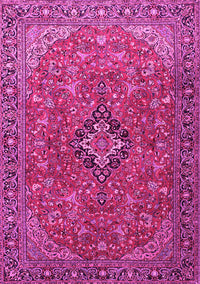 Medallion Pink Traditional Rug, tr1519pnk