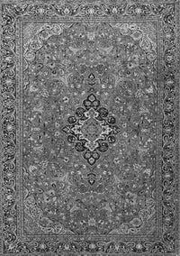 Medallion Gray Traditional Rug, tr1519gry