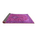 Sideview of Medallion Purple Traditional Rug, tr1519pur