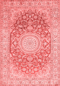 Medallion Red Traditional Rug, tr151red