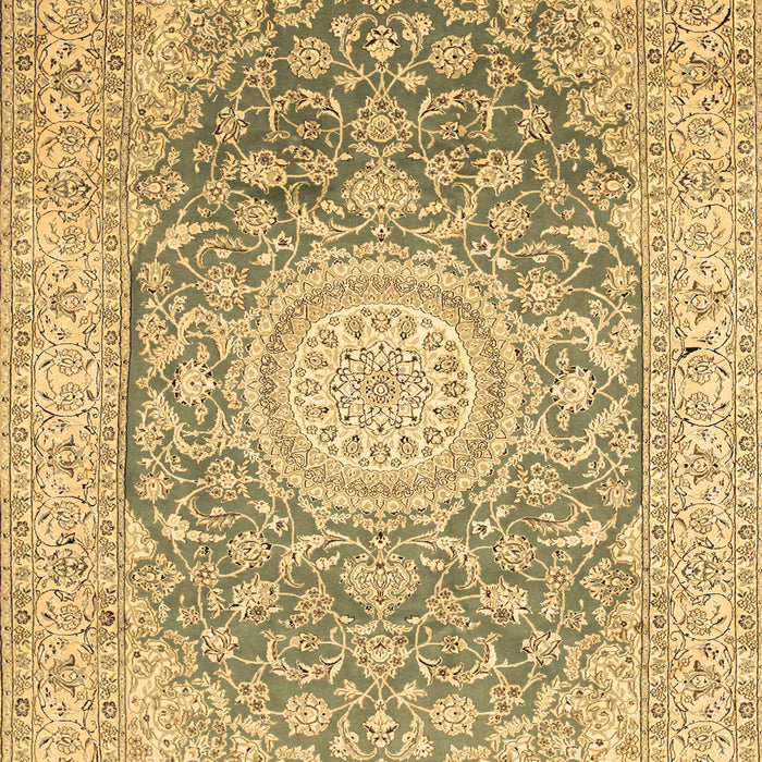 Medallion Brown Traditional Rug, tr151brn