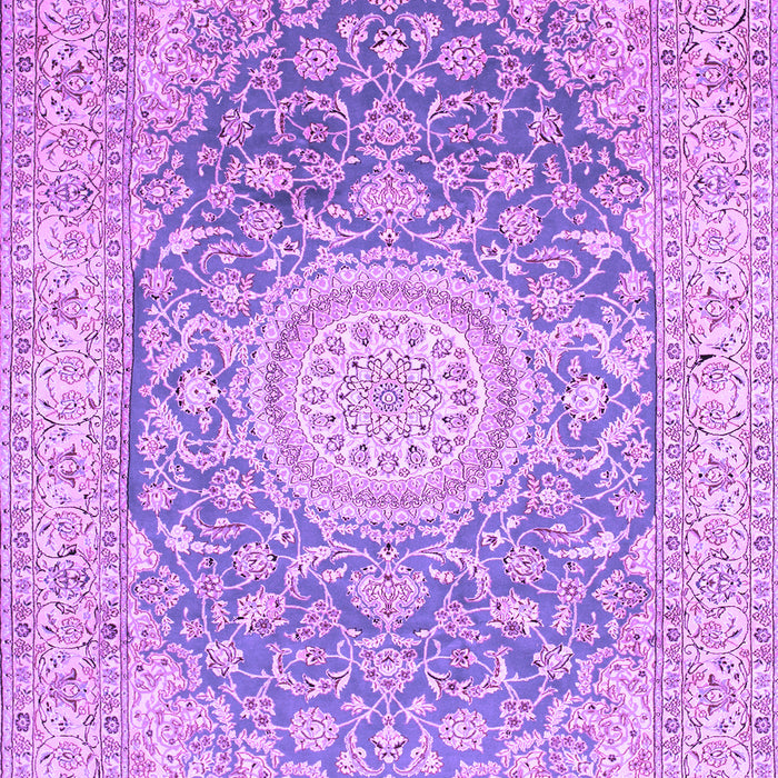 Medallion Purple Traditional Rug, tr151pur