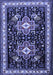 Machine Washable Persian Blue Traditional Rug, wshtr1520blu