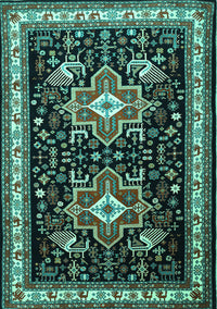 Persian Turquoise Traditional Rug, tr1520turq