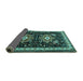 Sideview of Persian Turquoise Traditional Rug, tr1520turq