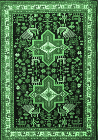 Persian Emerald Green Traditional Rug, tr1520emgrn