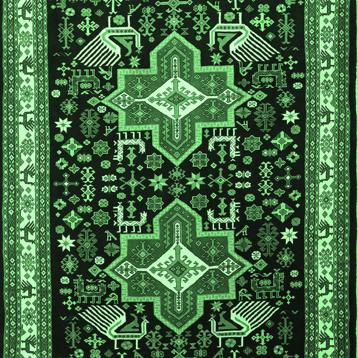 Persian Emerald Green Traditional Rug, tr1520emgrn