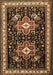 Machine Washable Persian Brown Traditional Rug, wshtr1520brn