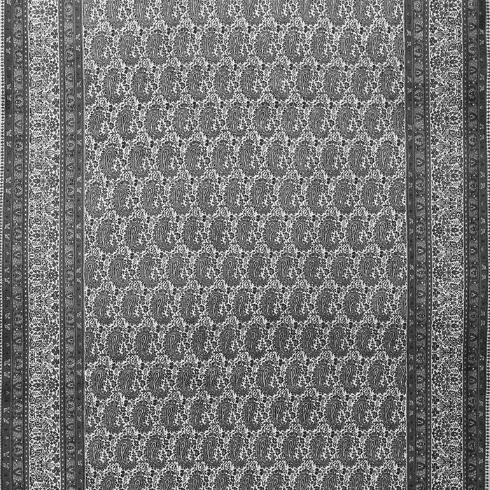 Serging Thickness of Machine Washable Persian Gray Traditional Rug, wshtr1521gry
