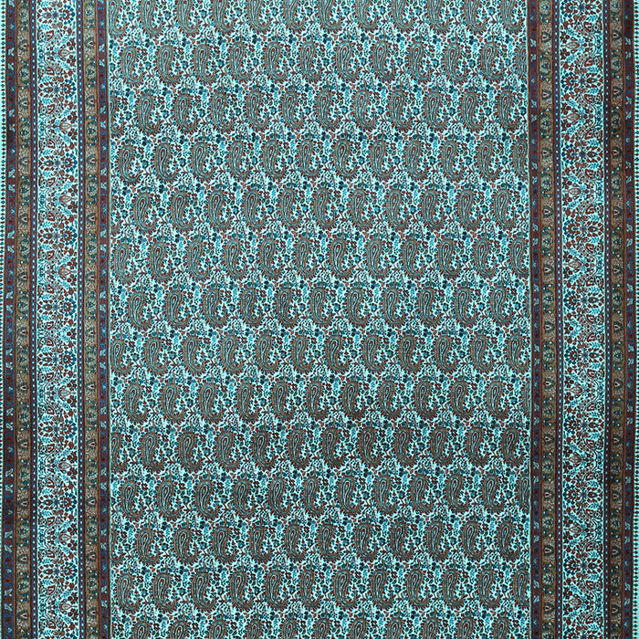 Machine Washable Persian Light Blue Traditional Rug, wshtr1521lblu