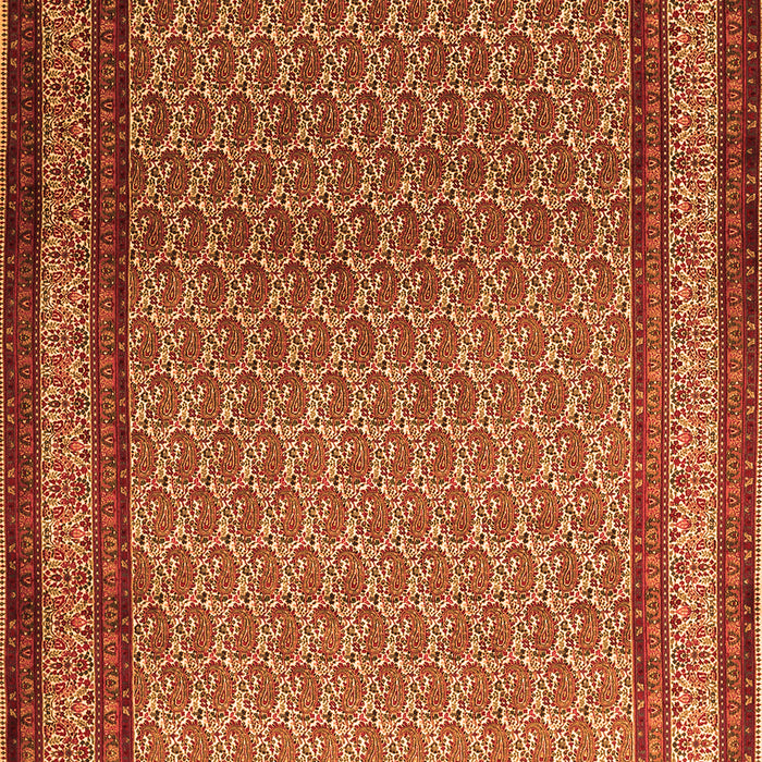 Serging Thickness of Machine Washable Persian Orange Traditional Area Rugs, wshtr1521org