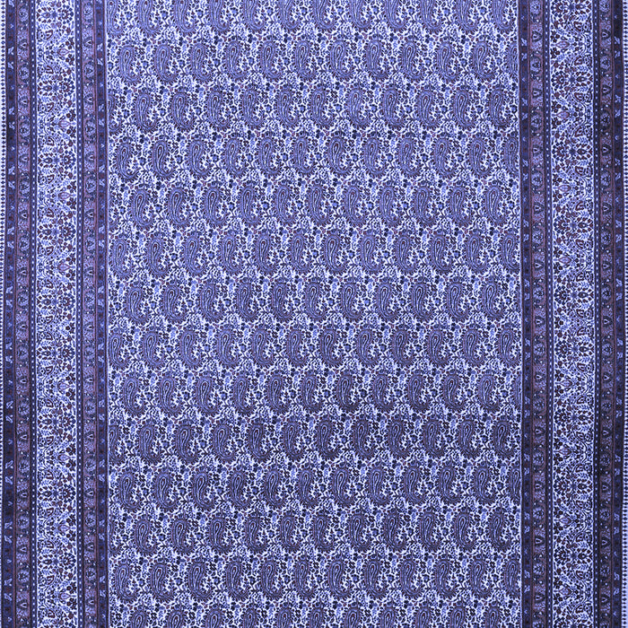 Machine Washable Persian Blue Traditional Rug, wshtr1521blu