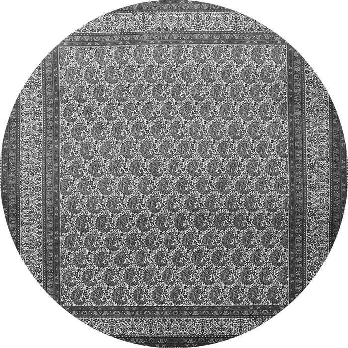 Square Persian Gray Traditional Rug, tr1521gry