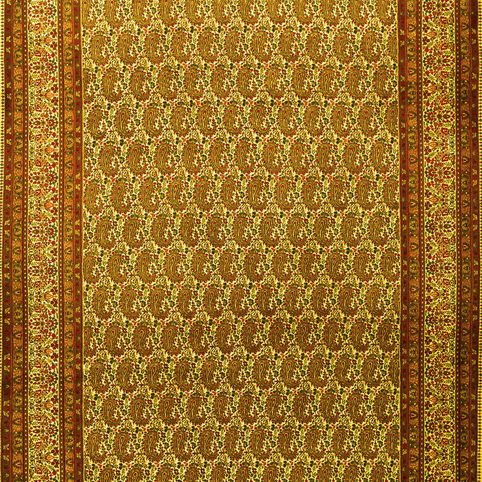 Machine Washable Persian Yellow Traditional Rug, wshtr1521yw