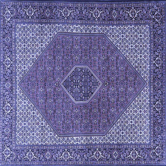 Square Persian Blue Traditional Rug, tr1522blu