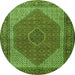 Machine Washable Persian Green Traditional Area Rugs, wshtr1522grn