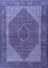 Machine Washable Persian Blue Traditional Rug, wshtr1522blu